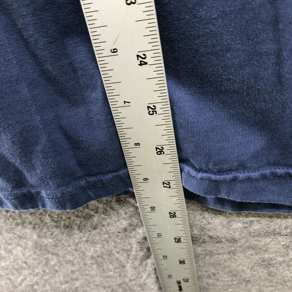 Banana Republic Authentic Tee Mens XL Supima Cotton Blue Short Sleeve‎ Button